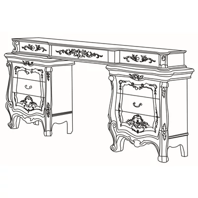 Sovrana Dressing table - beige