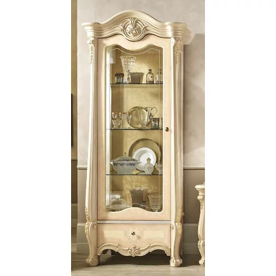 Sovrana Day 1-door display cabinet (opening to the right or left) - beige