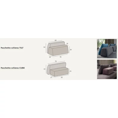 Választható 2 féle párnázott háttámla