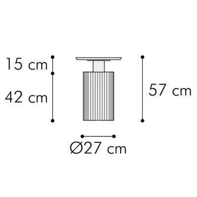 Up kerek dohányzóasztal