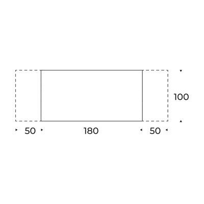 Boma étkezőasztal – bővíthető változat méretei