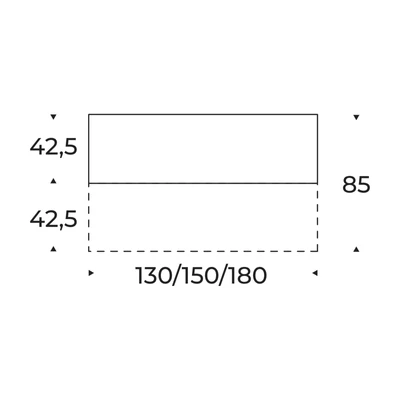 Giravolta konzolasztal – méretek