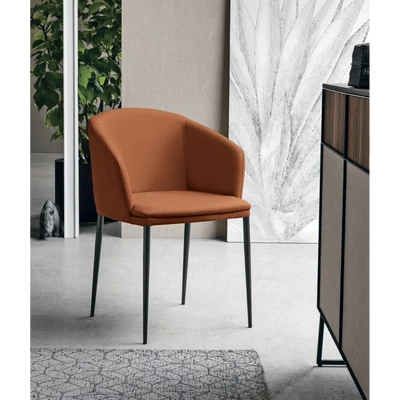 Sofia karoszék (Polo 819 valódi bőr (F kategória), antracit váz)