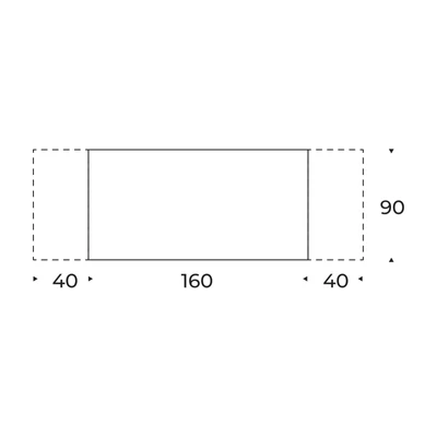 Roulette étkezőasztal – Up rendszerrel bővíthető változat méretei