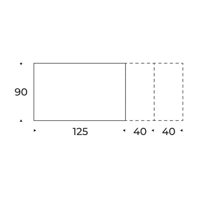 Yago étkezőasztal – bővíthető változat méretei