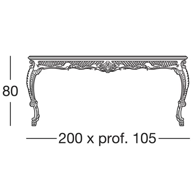 Dafne Dining table 200x105 cm