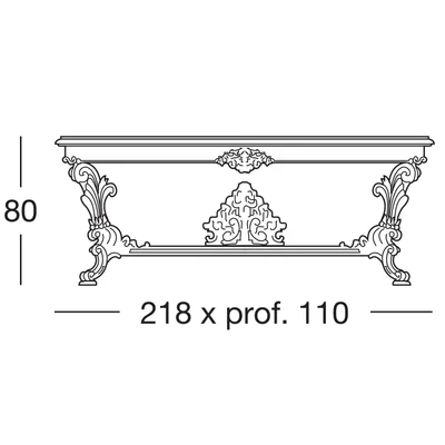 Fidia Dining table 218x110 cm