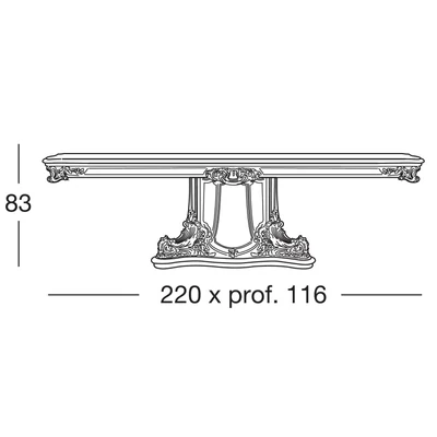 Apollonia Dining table 220x116 cm