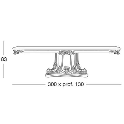 Apollonia Dining table 300x130 cm