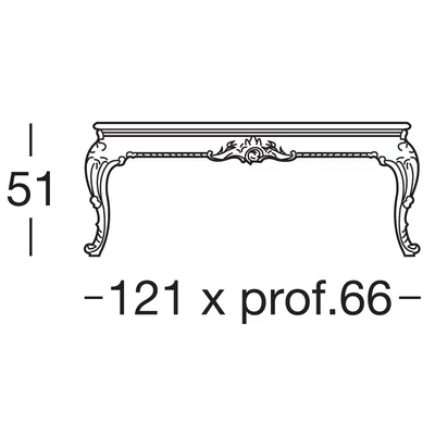 Dedalo Coffee table with crystal top