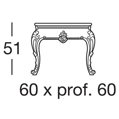 Dedalo Square-shaped lamp table with crystal top