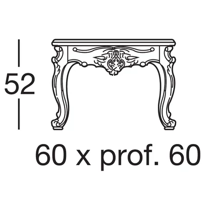 Eolo Square-shaped lamp table with crystal top