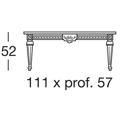 Eros Coffee table with marble top