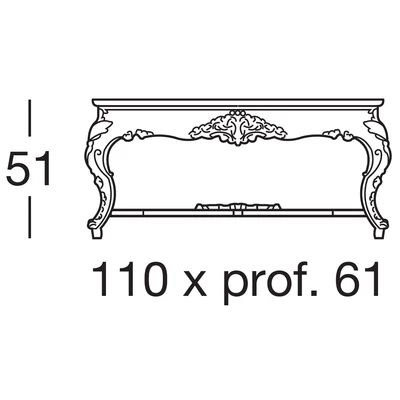 Omero Coffee table with crystal top