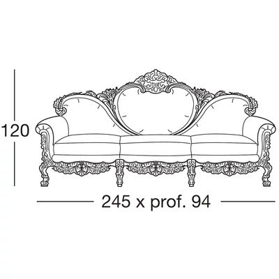 Plutone Triple couch