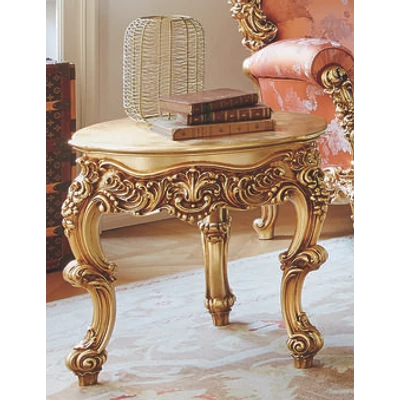 Plutone kerek kisasztal kristálylappal