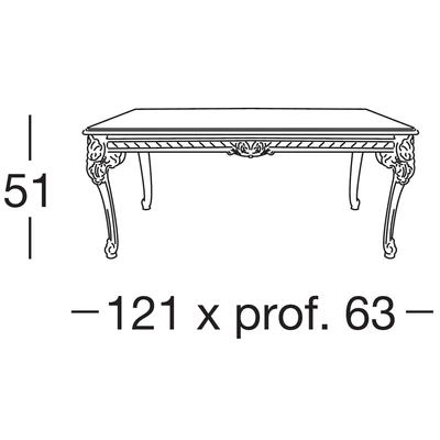 Ares Coffee table with crystal top