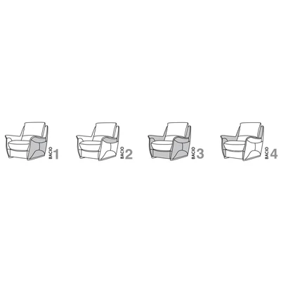 Bacio Armchair 88 cm