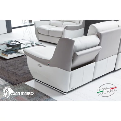 Bacio Triple relax couch, openable on the left and right side