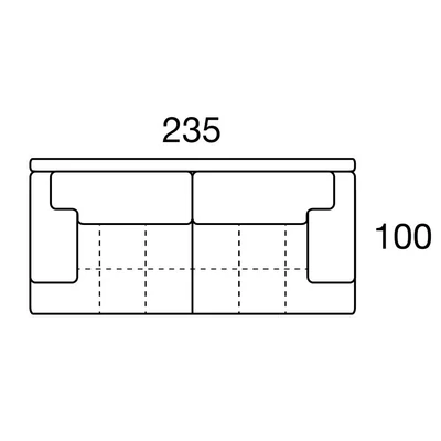 Moma MAXI Triple couch