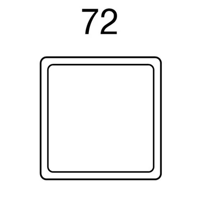 Moma Square-shaped coffee table