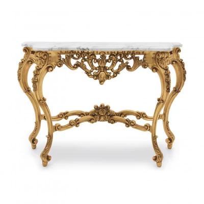 Selene console with marble top