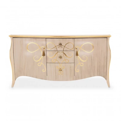 Butterfly 2-doors buffet chest of drawers with 3 drawers