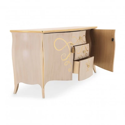 Butterfly 2-doors buffet chest of drawers with 3 drawers