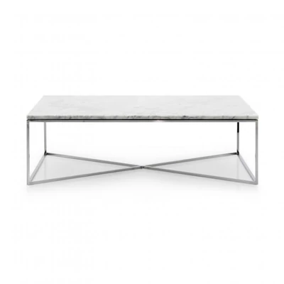 Klepsidra coffee table with marble top