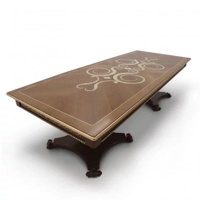 Patroclo dining table 300x120 cm (+3x48 cm extendable)