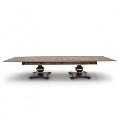 Patroclo dining table 300x120 cm (+3x48 cm extendable)