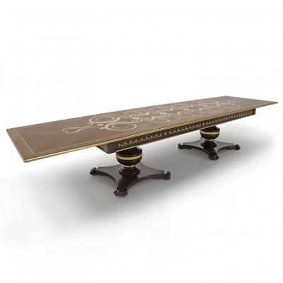 Patroclo dining table 300x120 cm (+3x48 cm extendable)