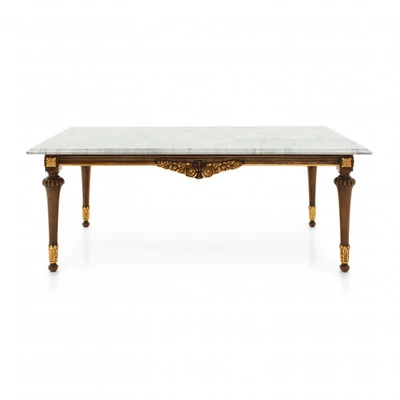 Giano coffee table with marble top