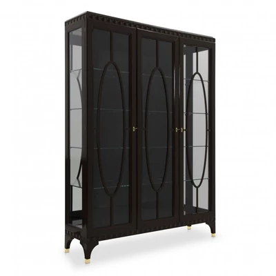 Ellipse 3-doors display cabinet