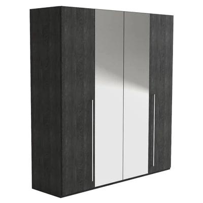 ST Sarah 4-doors cabinet, with 2 mirrored doors in the middle