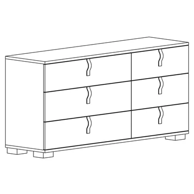 ST Sarah Double chest of drawers