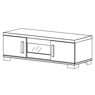 ST Sarah Day TV commode (3-doors)