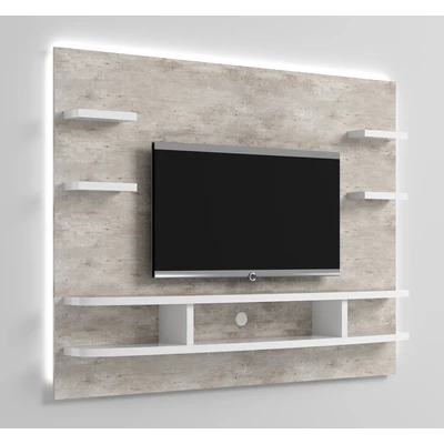 ST Wall Unit Day TV wall panel - grey-white