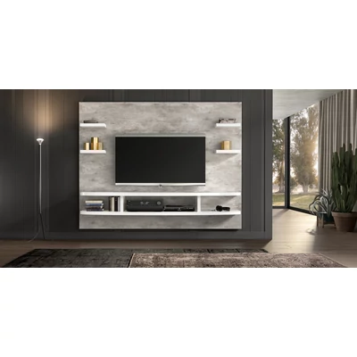 ST Wall Unit Day TV wall panel - grey-white