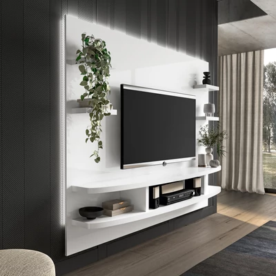 ST Wall Unit Day TV wall panel - white