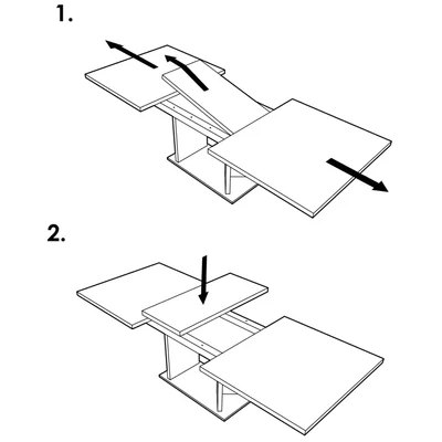 ST Lisa Day Dining table 180x104 cm (+2x45 cm extendable)