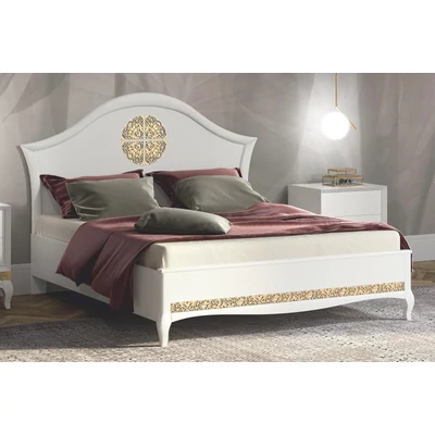 Mhanu Double bedstead - 165 cm, with wooden headboard