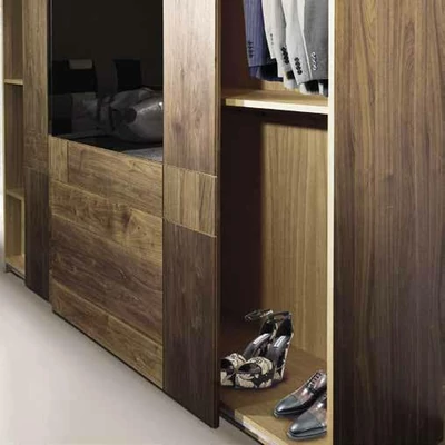 Elegance Wardrobe closet with 2 mirrored sliding doors