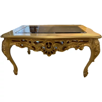 Giochi di Luce Coffee table, with glass top