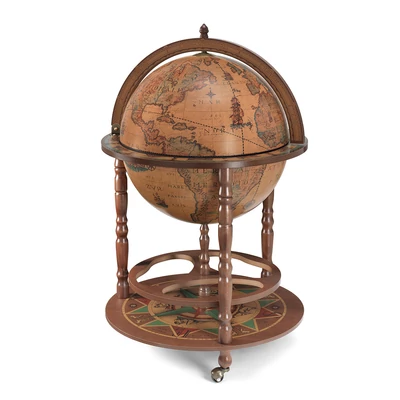 Calipso classic style drink holder globe with wide shelf