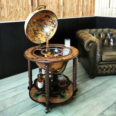 Standing Globe Drinks Cabinet – ZF Bacco
