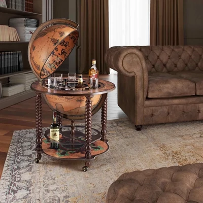 Álló italtartó földgömb - ZF Bacco - részlet a földgömbről