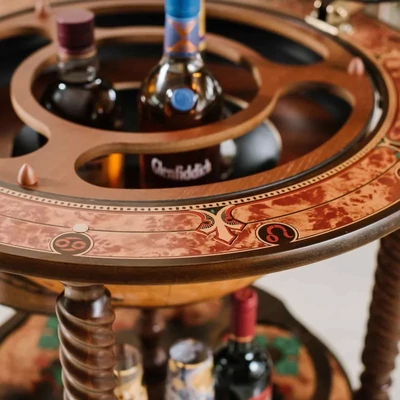 Álló italtartó földgömb - ZF Bacco - részlet a földgömbről