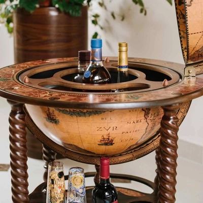 Álló italtartó földgömb - ZF Bacco - részlet a földgömbről