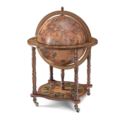 Álló italtartó földgömb - ZF Dedalo - részlet a földgömbről